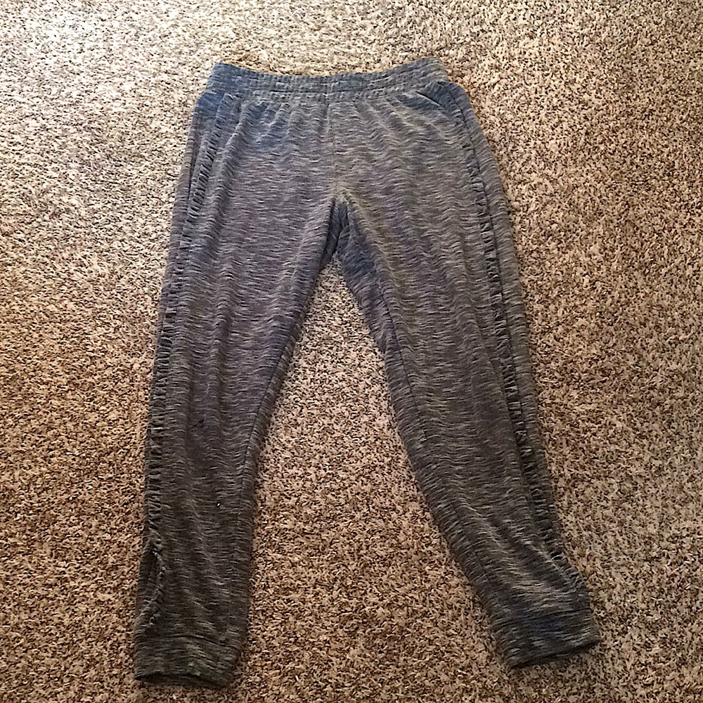 Kids grey and silver sweatpants, size large, SO